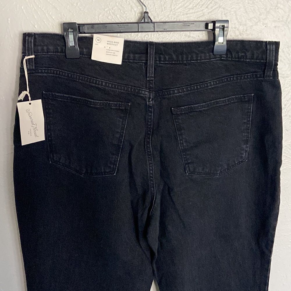 Women's High-Rise Bootcut Jeans - Universal Thread™ Black - Picture 10 of 15